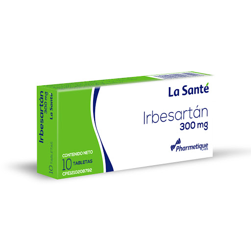 IRBESARTAN  300 MG X 10 COMPRIMIDOS (LA SANTE)