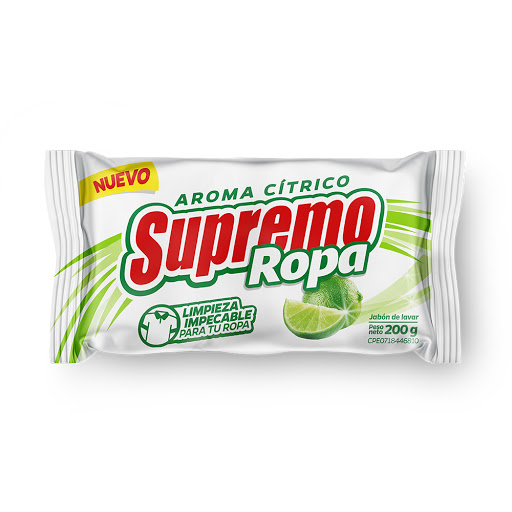 [7708962857429] JABON DE LAVAR ROPA AROMA CITRICO 200GR (SUPREMO)