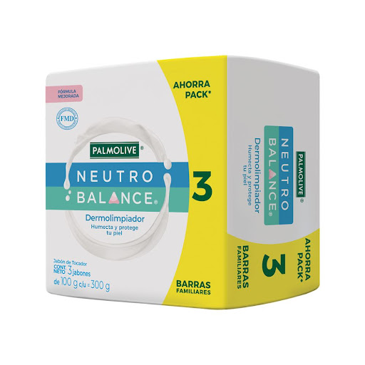 JABON EN BARRA NEUTRO BALANCE 3 UNIDADES X 100 GR (PALMOLIVE)