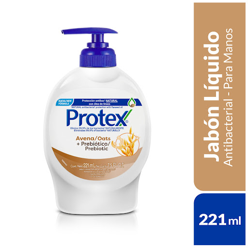 JABON LIQUIDO PARA MANOS ANTIBACTERIAL AVENA X 221 ML (PROTEX)