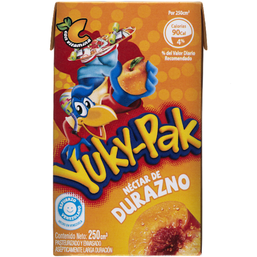 JUGO YUKY-PAK DE DURAZNO