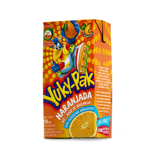[7591031004714] JUGO YUKY-PAK DE NARANJADA SIN AZUCAR 250ML