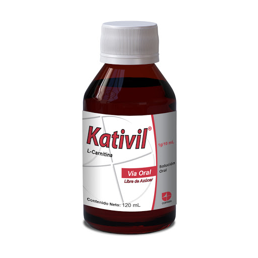 KATIVIL SOLUCION SIN AZUCAR (L-CARNITINA) 1G-10ML X 120ML (COFASA)