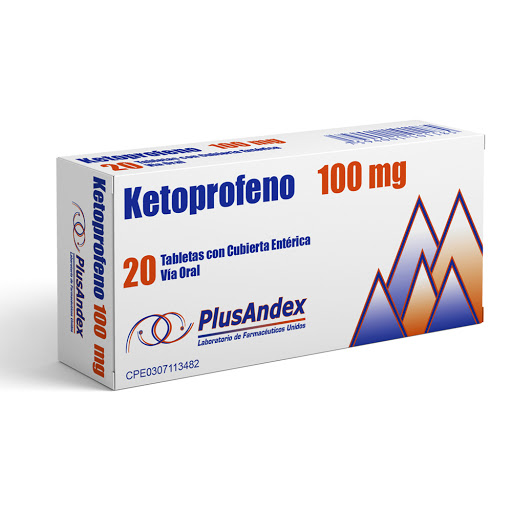 [7594001101185] KETOPROFENO  100MG X 20 TABLETAS (PLUSANDEX)