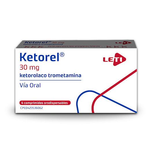 KETOREL (KETOROLAC) 30MG X 4 COMPRIMIDOS ORODISPENSABLES (LETI)