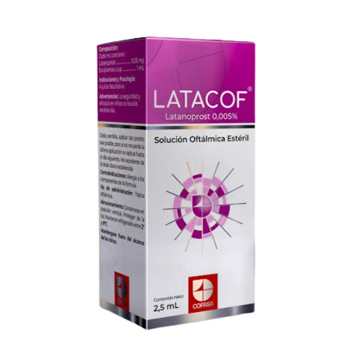 LATACOF  SOLUCION OFTALMICA X 2,5ML (LATANOPROST) 0.005% X 2.5ML (COFASA)
