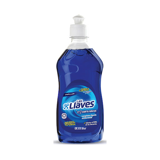 [7590006300189] LAVAPLATOS LIQUIDO ANTIBACTERIAL  500ML (LAS LLAVES)