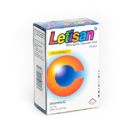 [7591585114884] LETISAN SOLUCION PEDIATRICA (VITAMINA C) 100MG-ML X 20ML (LETI)