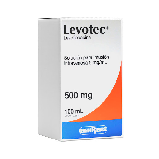 LEVOTEC (LEVOFLOXACINA) 500MG-100ML X 1 AMPOLLA (BEHRENS)