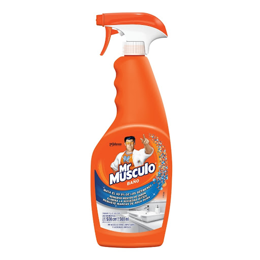 [7591005999695] LIMPIADOR PARA EL BAÑO LIMPIEZA PODEROSA SPRAY X 500 ML (MR MUSCULO)