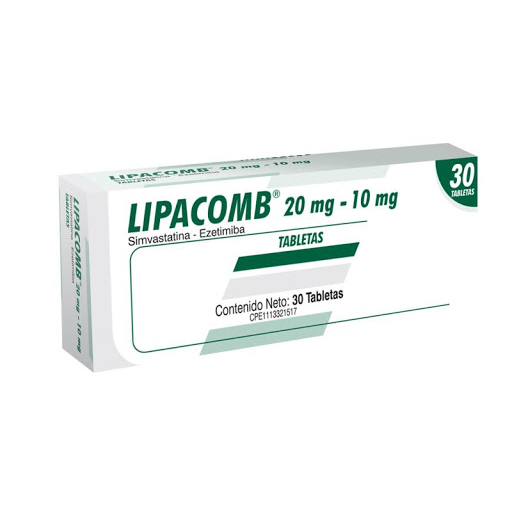 [7591821904002] LIPACOMB (SIMVASTATINA - EZETIMIBA) 20MG-10MG X 30 TABLETAS (FARMA)