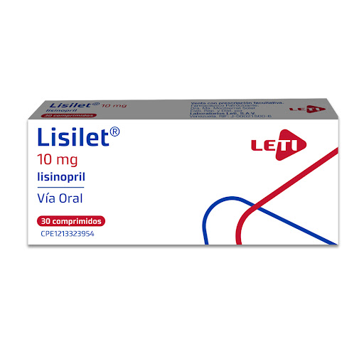 LISILET (LISINOPRIL) 10MG X 30 COMPRIMIDOS (LETI)