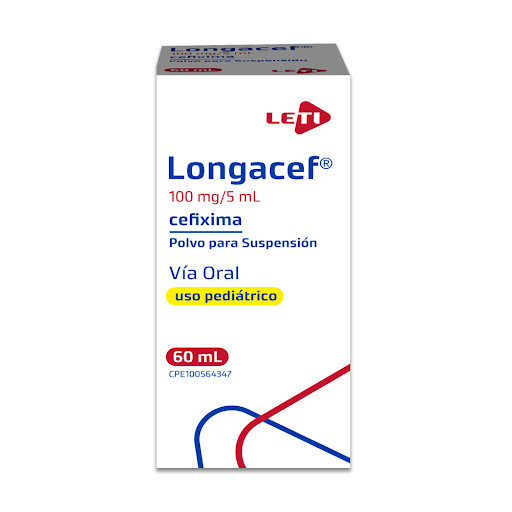 [7591585116208] LONGACEF POLVO PARA SUSPENSION (CEFIXIMA) 100MG-ML X 60ML (LETI)