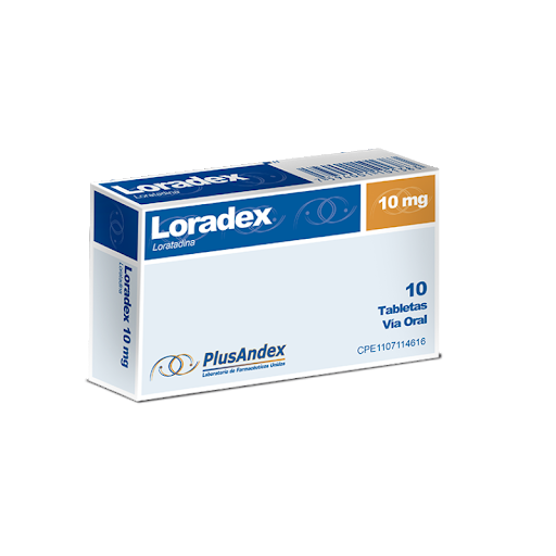 LORADEX (LORATADINA) 10MG X 10 TABLETAS (PLUSANDEX)
