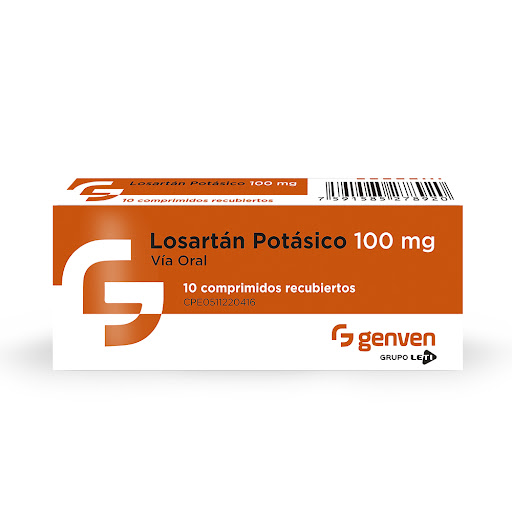 [7591585278920] LOSARTAN POTASICO  100MG X 10 COMPRIMIDOS (GENVEN)