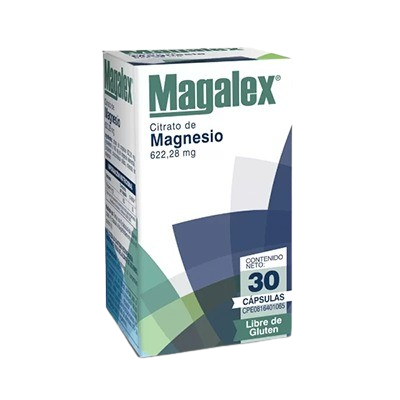 [7591821210059] MAGALEX (CITRATO DE MAGNESIO) 100MG X 30 CAPSULAS (FARMA)