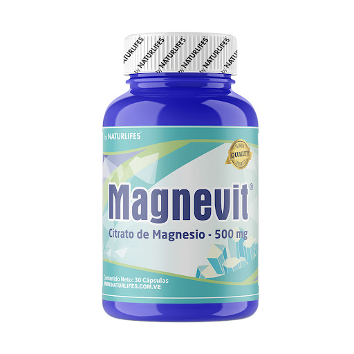 MAGNEVIT (CITRATO DE MAGNESIO) 500 MG X 30 CAPSULAS (NATURLIFE)