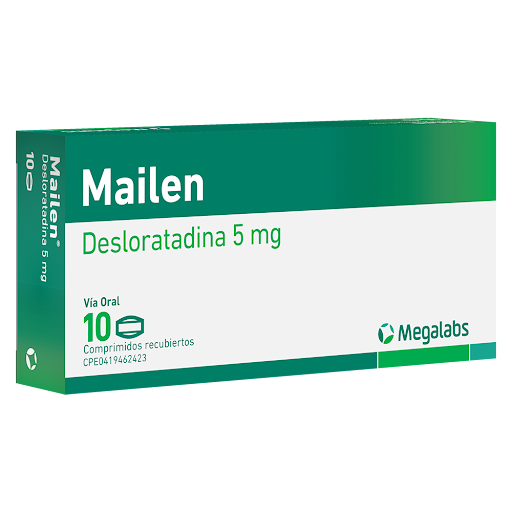 [7591619519159] MAILEN (DESLORATADINA) 5MG X 10 COMPRIMIDOS (MEGALABS)