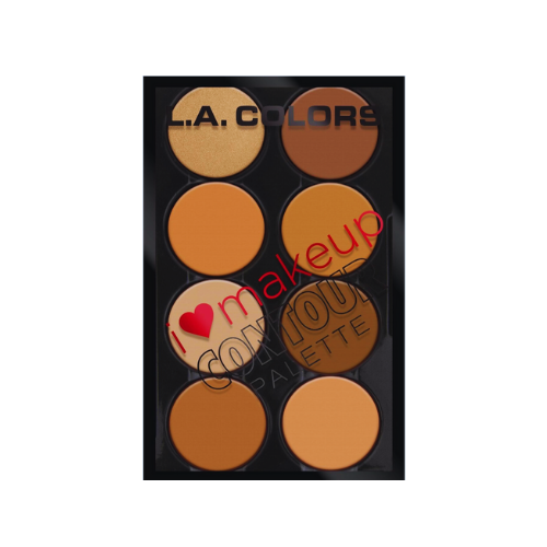 MAKEUP CONTOUR PALETTE – PALETA DE CONTORNOS MEDIUM – DEEP  (L.A. COLORS)
