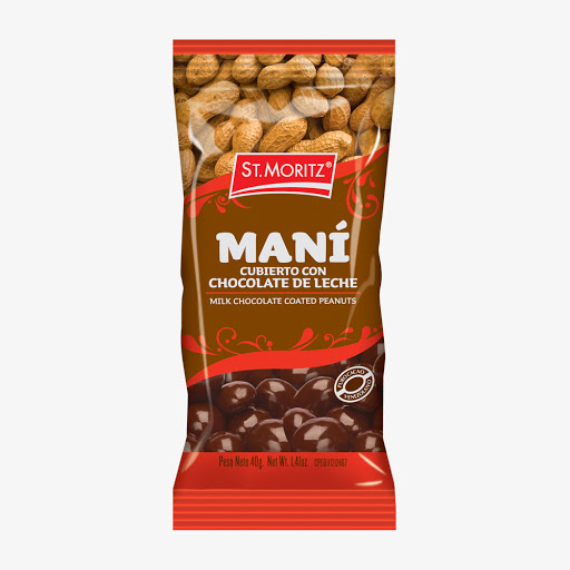 MANI CUBIERTO DE CHOCOLATE 40GR (ST. MORITZ)