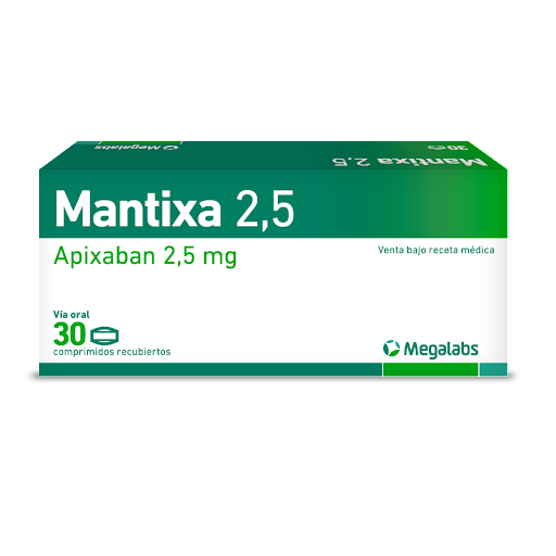 MANTIXA (APIXABAN) 2.5MG X 30 TABLETAS (MEGALABS)