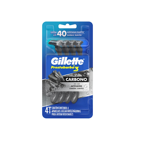 [7500435245838] MAQUINA DE AFEITAR CARBONO X 4 UNIDADES (GILLETTE)