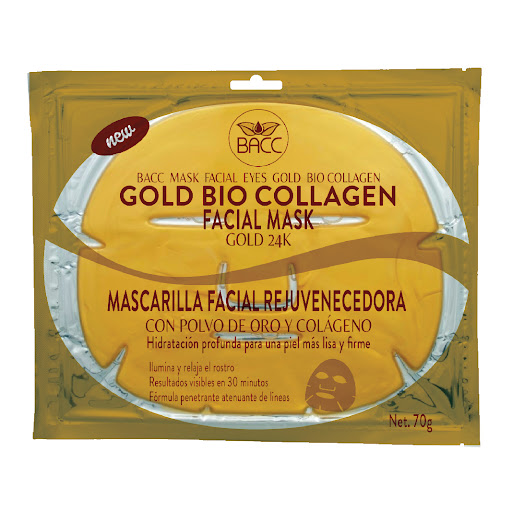 MASCARILLA FACIAL ANTIEDAD CON POLVO DE ORO Y COLAGENO 40GR (BACC)