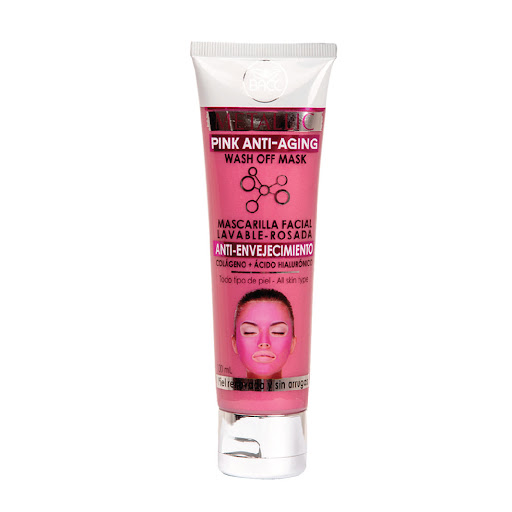 [7595335001257] MASCARILLA FACIAL METALICA LAVABLE ROSADA RADIANTE 100ML (BACC)
