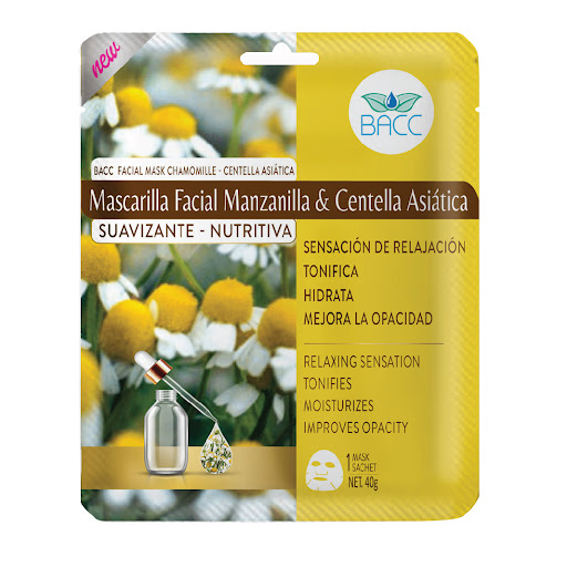 MASCARILLA FACIAL NUTRITIVA CENTELLA ASIATICA & MANZANILLA 40GR (BACC)