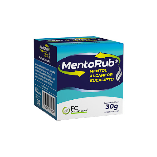 MENTORUB (MENTOL - ALCANFOR - EUCALIPTO)  X 30GR (FC PHARMA)