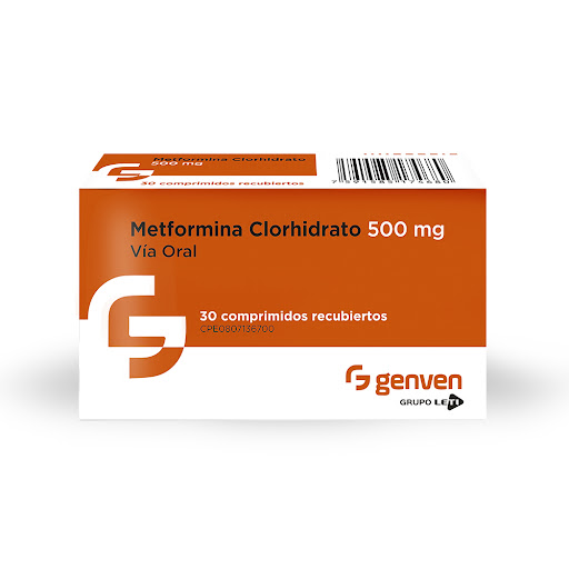 METFORMINA CLORHIDRATO  500MG X 30 TABLETAS (GENVEN)