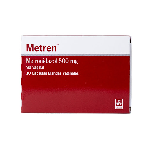METREN (METRONIDAZOL) 500MG X 10 CAPSULAS VAGINALES (MEYER)