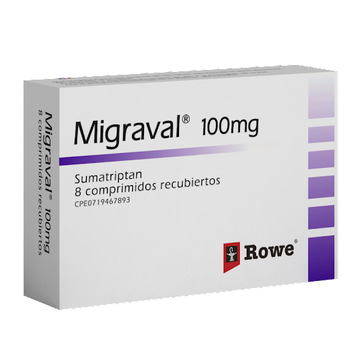 [7591619520698] MIGRAVAL (SUMATRIPTAN) 100MG X 8 COMPRIMIDOS (MEGALABS)