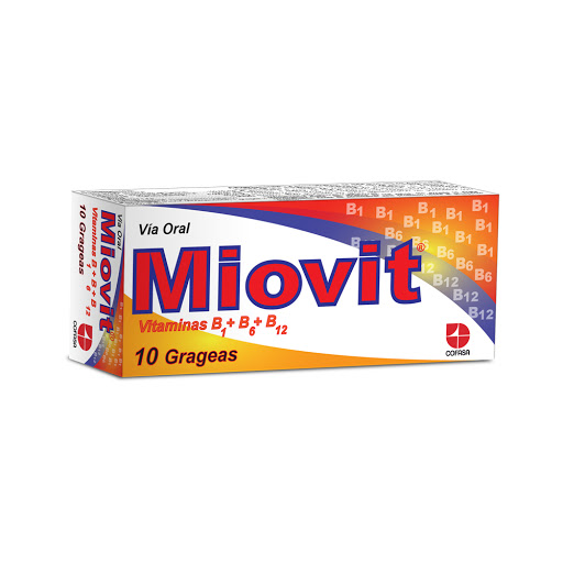 MIOVIT (COMPLEJO B)  X 10 GRAGEAS (COFASA)