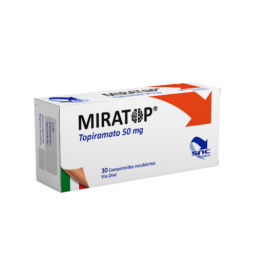 MIRATOP (TOPIRAMATO) 50MG X 30 TABLETAS (SNC PHARMA)