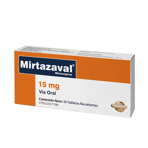 MIRTAZAVAL (MIRTAZAPINA) 15MG X 30 TABLETAS (VALMORCA)