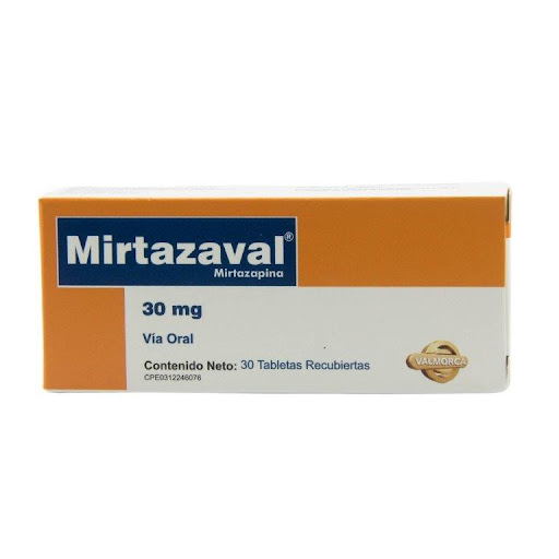 [7591020008747] MIRTAZAVAL (MIRTAZAPINA) 30MG X 30 TABLETAS (VALMORCA)