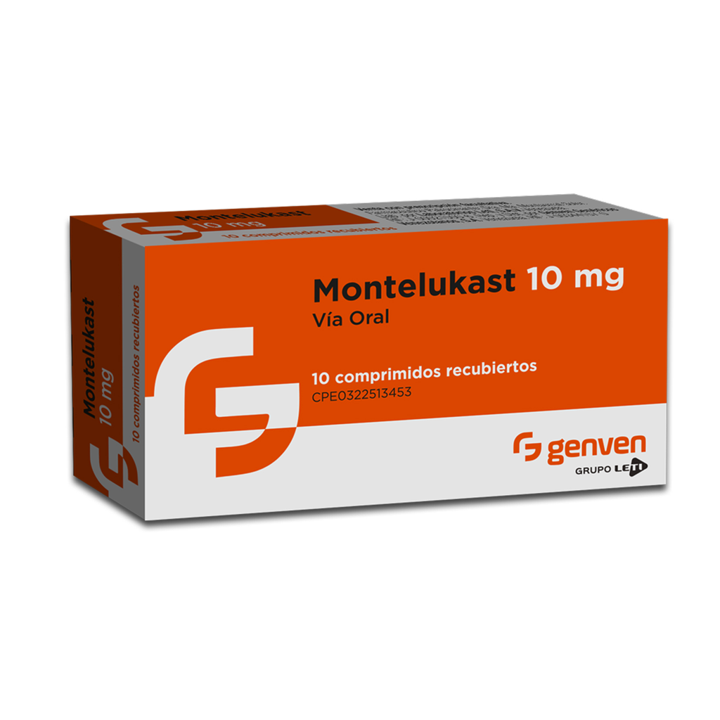 MONTELUKAST  10MG X 10 COMPRIMIDOS (GENVEN)