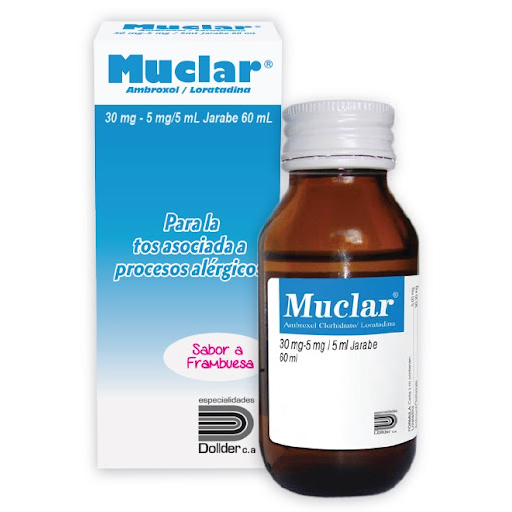 MUCLAR JARABE (AMBROXOL - LORATADINA) 30MG-5MG/5ML X 120ML (DOLLDER)