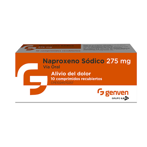 NAPROXENO SODICO 275MG X 10 COMPRIMIDOS (GENVEN)