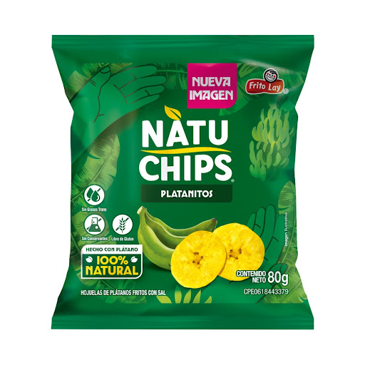 NATUCHIPS PLATANITOS 80GR