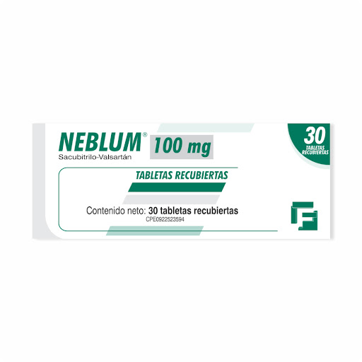 NEBLUM (SACUBITRILO - VALSARTAN) 100 MG X TABLETAS RECIBIERTAS (FARMA)