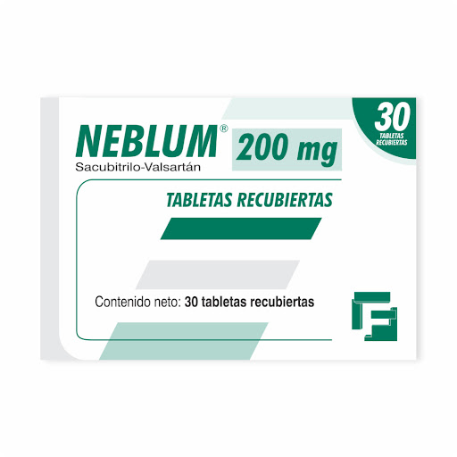 NEBLUM (SACUBITRILO - VALSARTAN) 200 MG X TABLETAS RECIBIERTAS (FARMA)