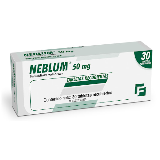 NEBLUM (SACUBITRILO - VALSARTAN) 24.3MG-25.7MG X 30 TABLETAS (FARMA)