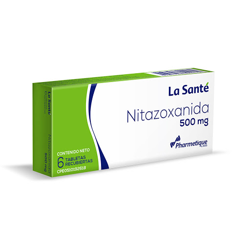 NITAZOXANIDA  500MG X 6 TABLETAS (LA SANTE)