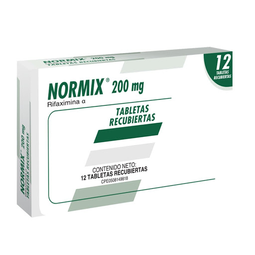 NORMIX (RIFAMIXINA) 200 MG X 12 TABLETAS (FARMA)
