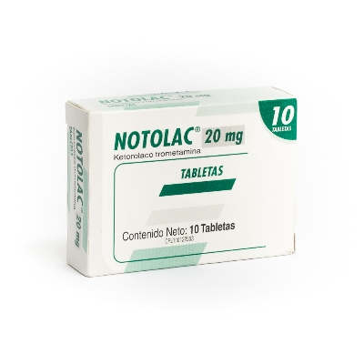 NOTOLAC (KETOROLAC TROMETAMINA) 20MG X 10 TABLETAS (FARMA)