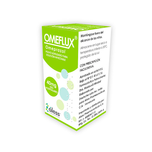 OMEFLUX (OMEPRAZOL) 40MG X 1 AMPOLLA IV (ALESS)