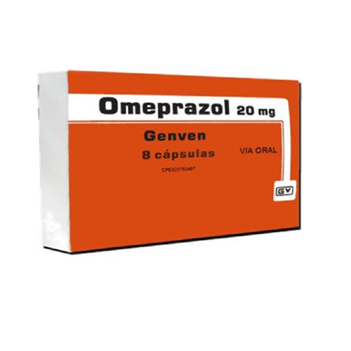 OMEPRAZOL  20MG X 8 CAPSULAS (GENVEN)