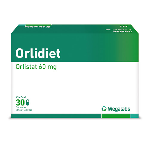 [7591619519050] ORLIDIET (ORLISTAT) 60MG X 30 CAPSULAS (MEGALABS)